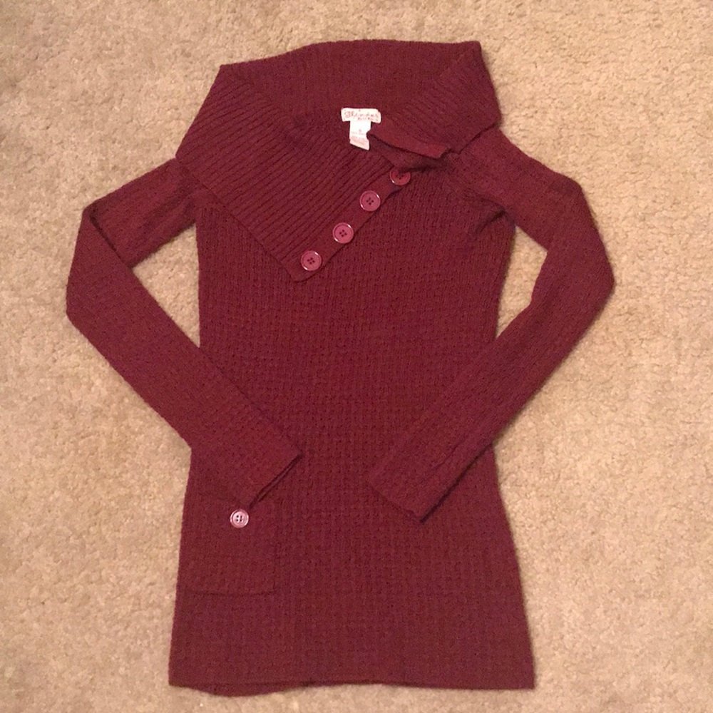 Glimmer By J.J. Basics Women’s Cowl Neck Sweater